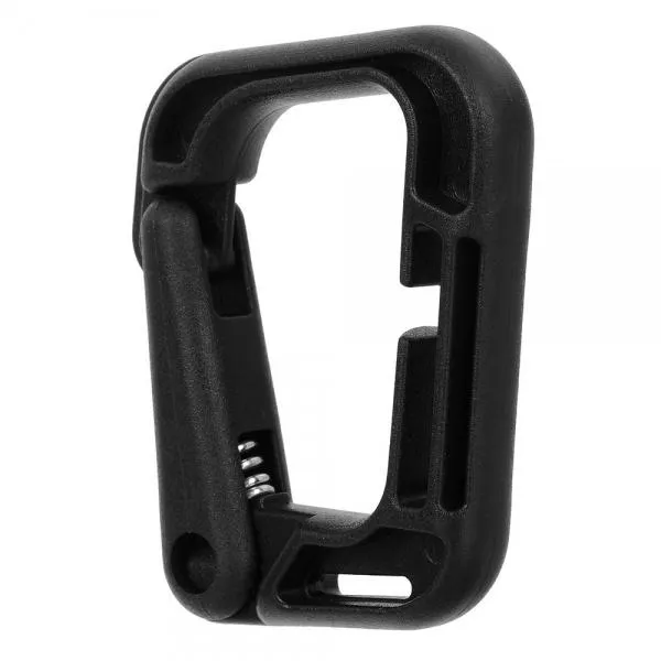 5pcs Outdoor High-Strength Nylon Carabiner for Molle Backpack Black