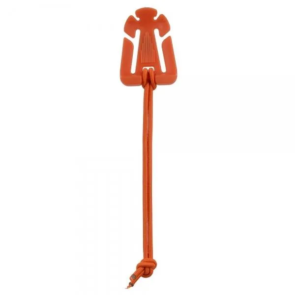 5pcs Outdoor Nylon Winder Fixing Buckle with Elastic Rope Orange