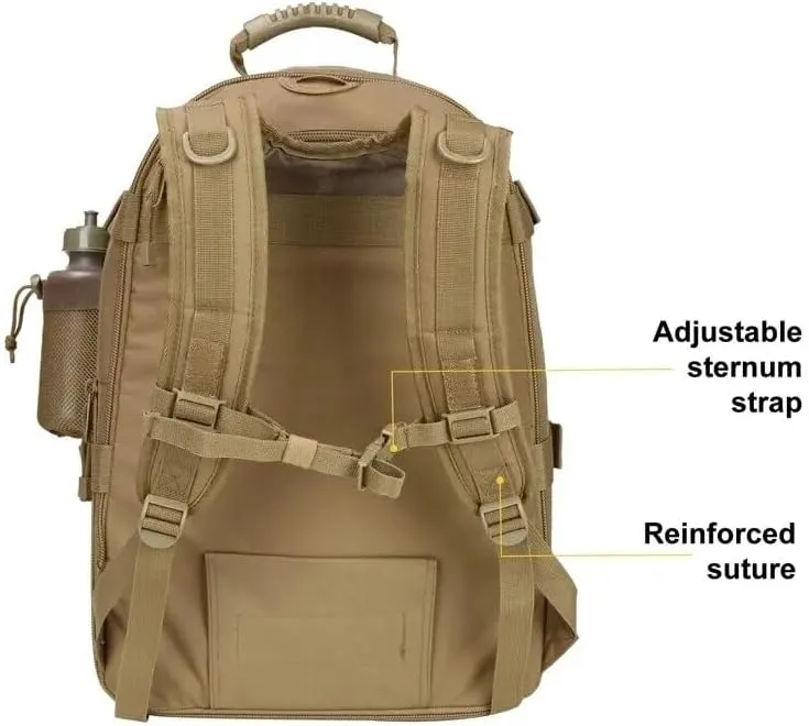 65L Military Tactical Backpack Army Molle Assault Rucksack Men Backpacks Travel Camping Hunting Hiking Bag (camo 4)