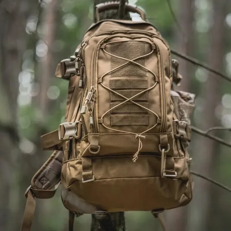 65L Military Tactical Backpack Army Molle Assault Rucksack Men Backpacks Travel Camping Hunting Hiking Bag (camo 4)