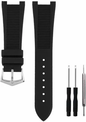 Adwoa 25mm Notch Interface Rubber Silicone Watch Band Strap Replacement for Patek Philippe Nautilus Watch