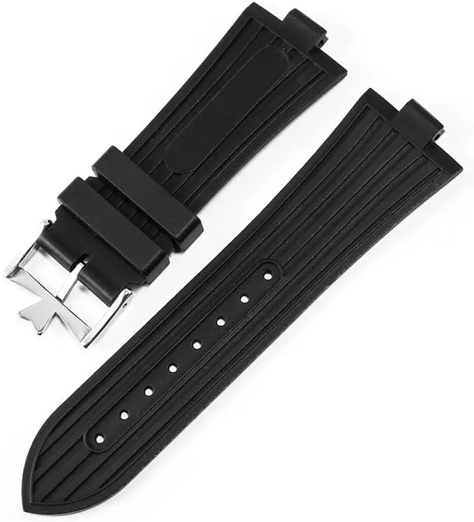 Adwoa Silicone Rubber Watch Band Strap Compatible with Vacheron Constantin Overseas - 25mm * 8mm Vacheron Constantin Watch Band