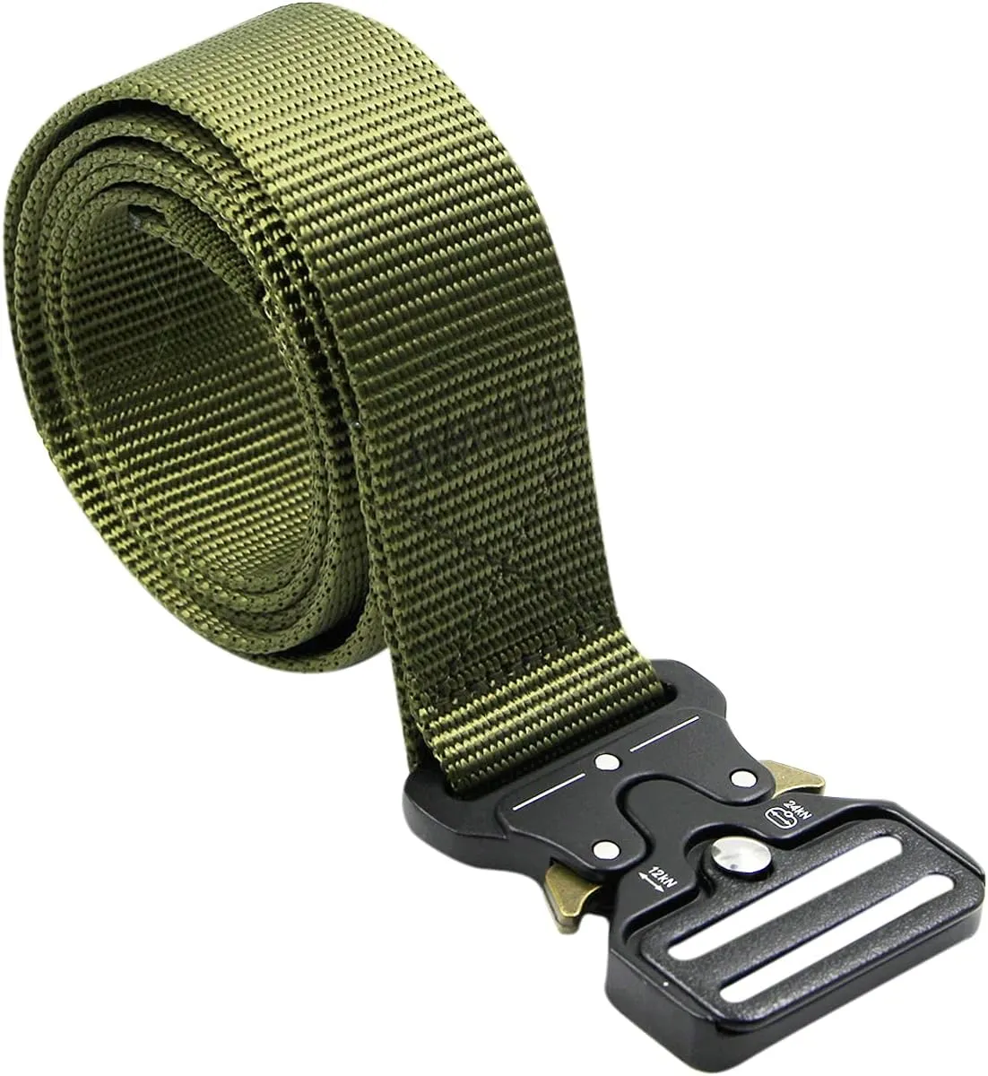 AIBEARTY Canvas Web Buckle Belt Adjustable Buckle Long Waistband for Women Men Teens