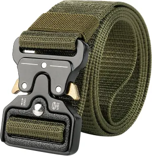 AIBEARTY Canvas Web Buckle Belt Adjustable Buckle Long Waistband for Women Men Teens