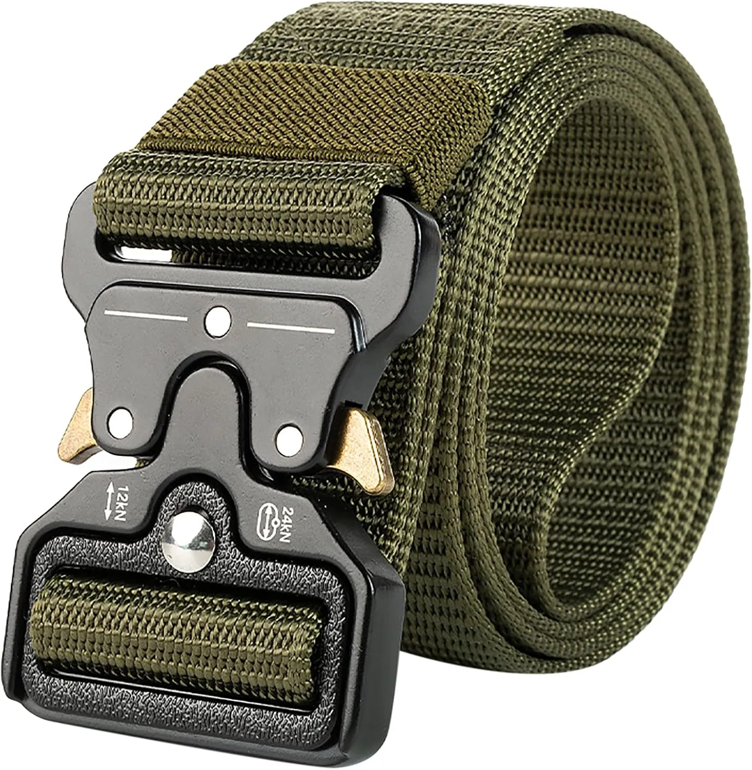 AIBEARTY Canvas Web Buckle Belt Adjustable Buckle Long Waistband for Women Men Teens