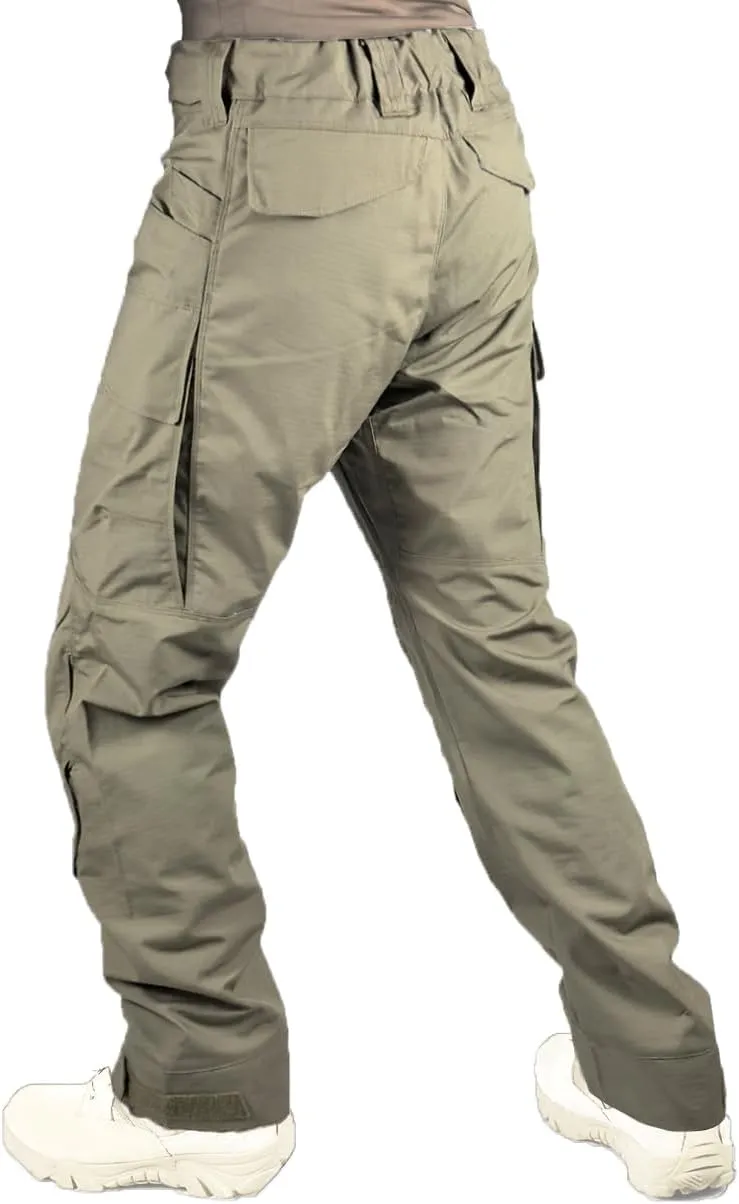 Airsoft Pants with Knee Pads Tatical Pants Men Combat Trousers Multiple Pocket Hook-and-Loop Adjuster