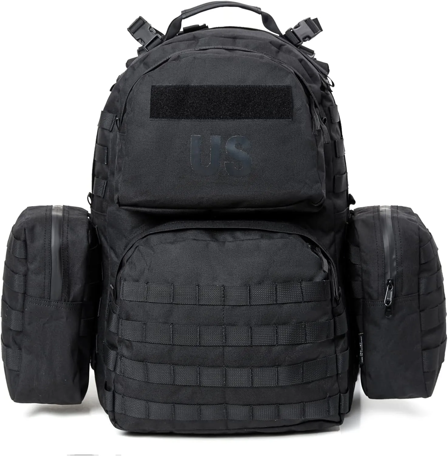 Akmax MOLLE II Medium Rucksack Military Tactical Backpack with Detachable Side Pouches & Upgraded Frame for Enhanced Comfort