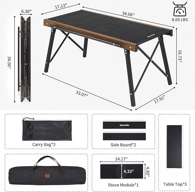 Aluminum Camping Table & Table for Shipping options Dual-purpose Foldable ⛺✨ Outdoor Adventures | Portable Ultralight