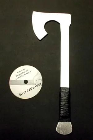 Aluminum Training Viking Metal Tomahawk Axe Hatchet Martial Arts Training DVD