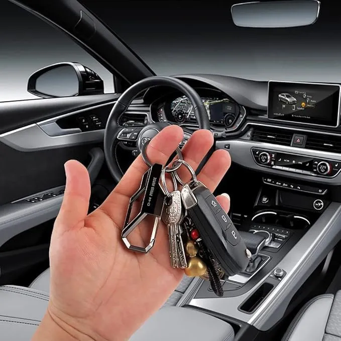 am0615 SS key chain Key double ring hook keychain holder