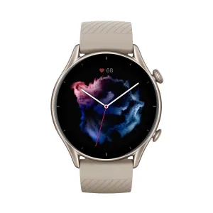 Amazfit GTR 3 1.39", Smart watch, GPS (satellite), AMOLED Display, Touchscreen, Heart rate monitor, Activity monitoring 24/7, Waterproof, Bluetooth, Moonlight Grey