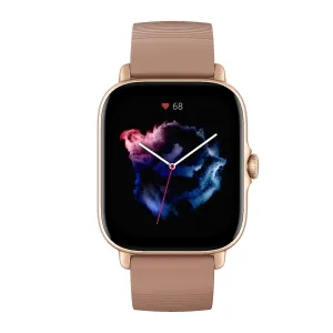 Amazfit GTS 3 1.75", Smart watch, GPS (satellite), AMOLED Display, Touchscreen, Heart rate monitor, Activity monitoring 24/7, Waterproof, Bluetooth, Terra Rosa