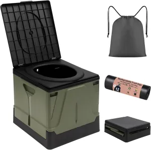 ARCITON PORMYTRIP Portable Toilet Camping Toilets for Car Indoor Outdoor Commode Foldable Travel Potty for Camping,Tent,Hiking,Boating,Long Road Trips,Traffic jam,Home