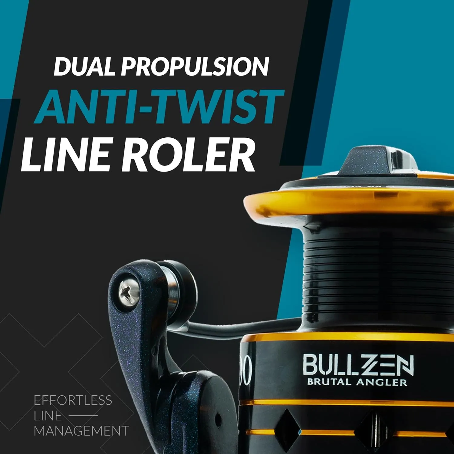 Assassin Ultra Fishing Reel – Saltwater or Freshwater Spinning Reel – Sizes 1000 2000 3000 4000 5000 – Smooth 26lb Max Drag – High Speed Gearing – Double Anodized Spool, Blue/Gold