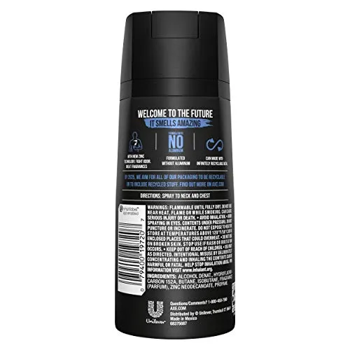 AXE Body Spray for Men Anarchy 4 oz, Pack of 6