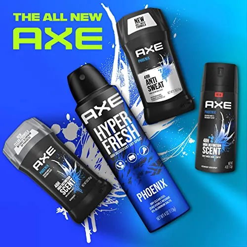 AXE Phoenix Deodorant Spray 48 Hour Odor Protection Crushed Mint and Rosemary Deodorant without Aluminum and without Residue 4 oz