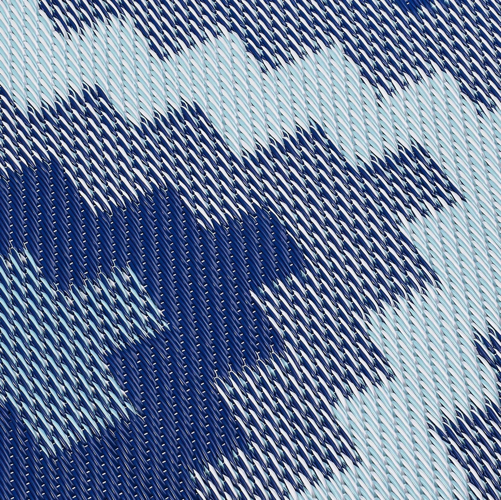 Aztec Kilim - Blue Multi (9' x 12') Foldable Rug