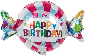 B-D 1 Pcs Pink Donuts Candy Ice Cream Foil Balloons Baby Shower Happy Birthday Decorations Inflatable Sweet Kids Toys (Color : E)