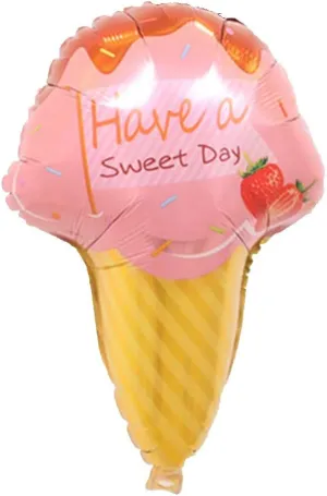 B-D 1 Pcs Pink Donuts Candy Ice Cream Foil Balloons Baby Shower Happy Birthday Decorations Inflatable Sweet Kids Toys (Color : S)