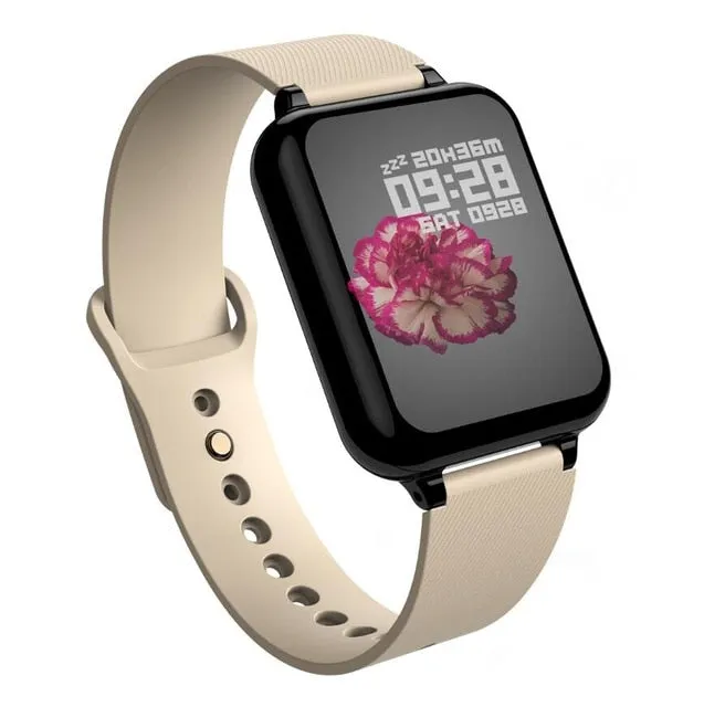 B57 fitness tracker smart watch Waterproof Sport For IOS Android phone Smartwatch Heart Rate Monitor Blood Pressure Functions