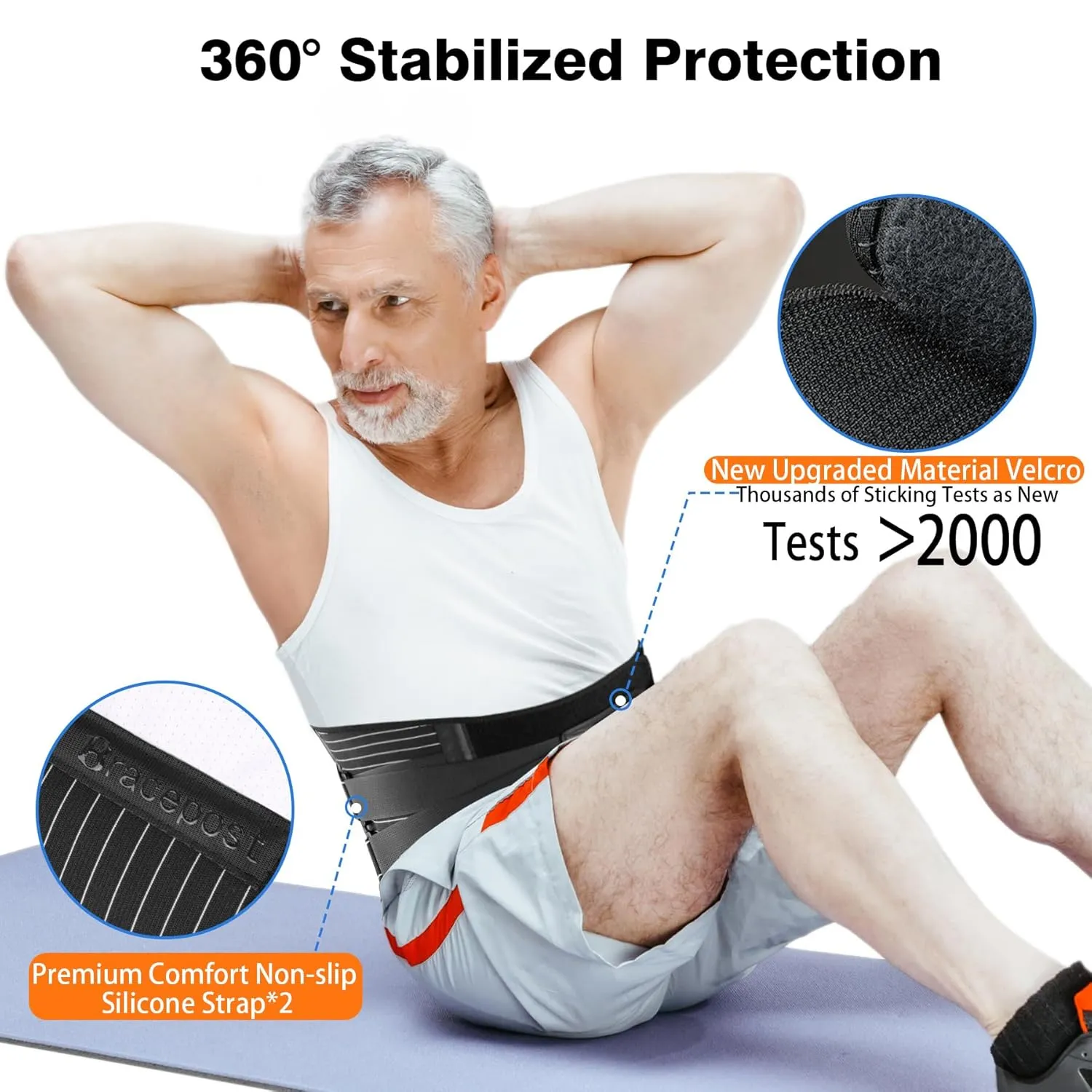 Back Brace for Lower Back Pain,Reusable Ice Pack for Injuries Lumbar Support Belt for Men Women,Bionic Spine Design Back Brace with Cold Pad for Sciatica Herniated Disc,XXL