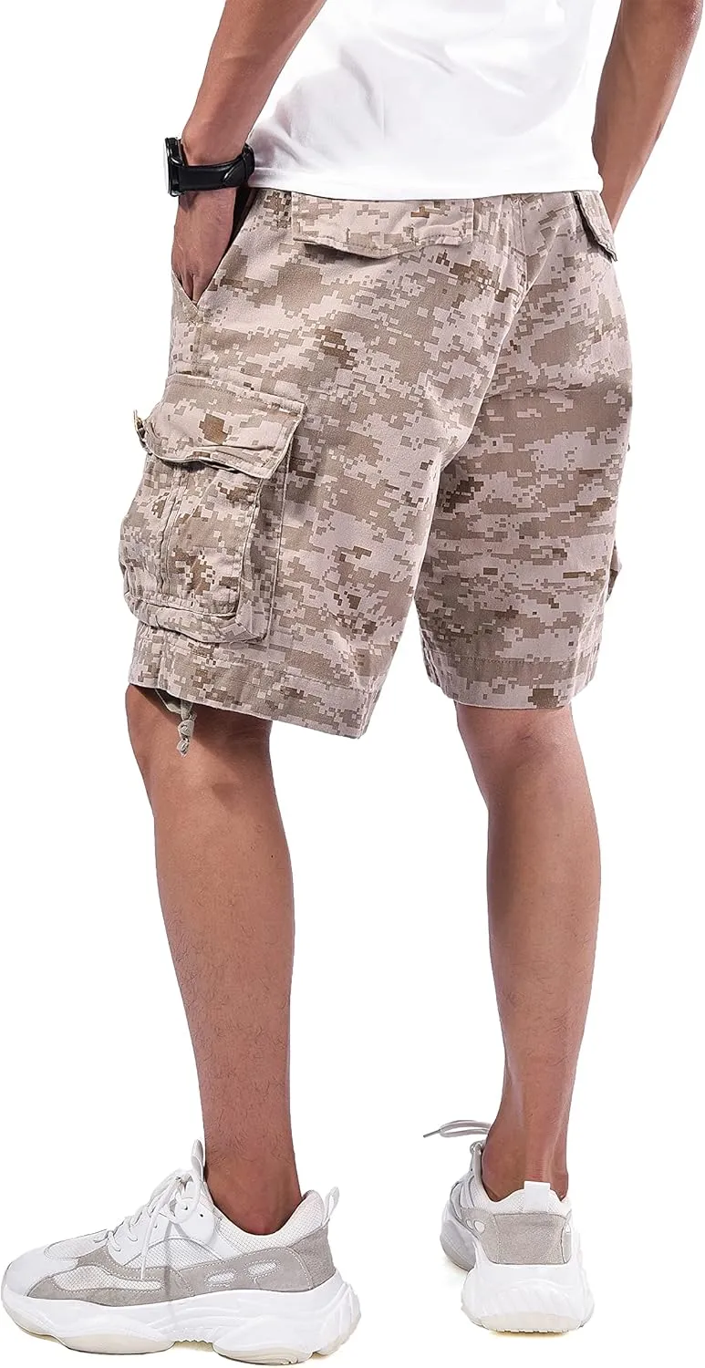 Backbone Mens Army Tactical Military Cargo Shorts Work Fishing Camping Camo Shorts