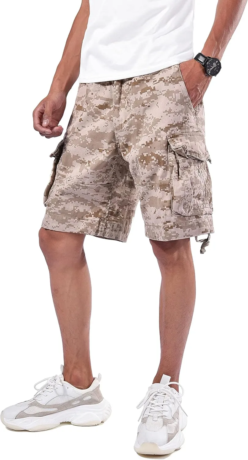 Backbone Mens Army Tactical Military Cargo Shorts Work Fishing Camping Camo Shorts