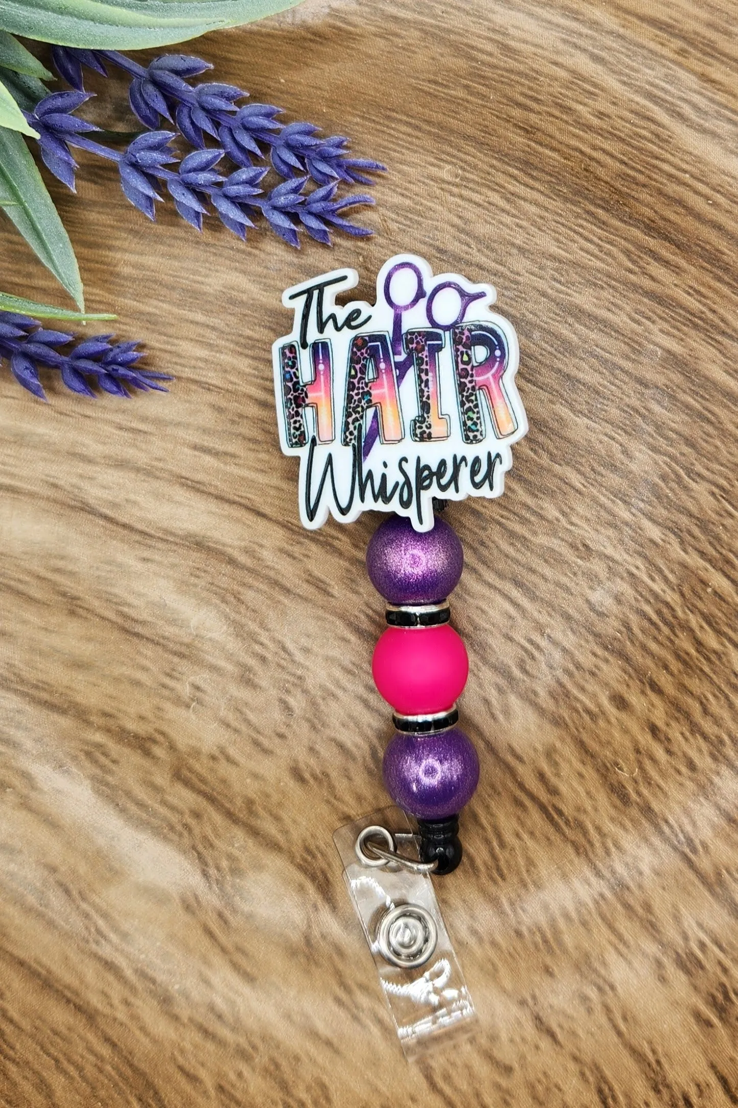 Badge Reel-Hair Whisperer WJ002