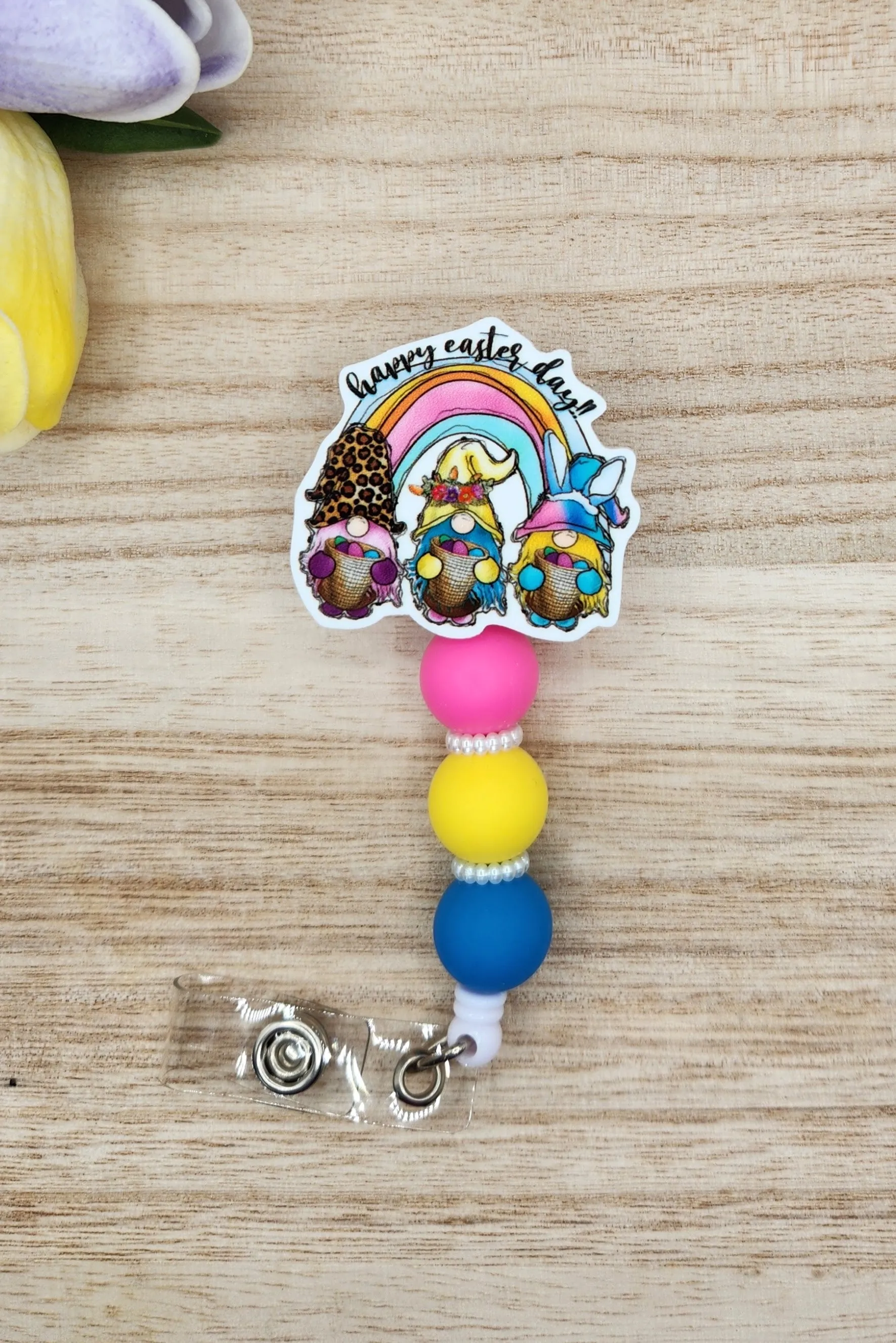 Badge Reel-Happy Easter Gnomes ES011