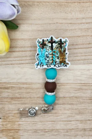 Badge Reel-He Is Risen Bunnies ES013