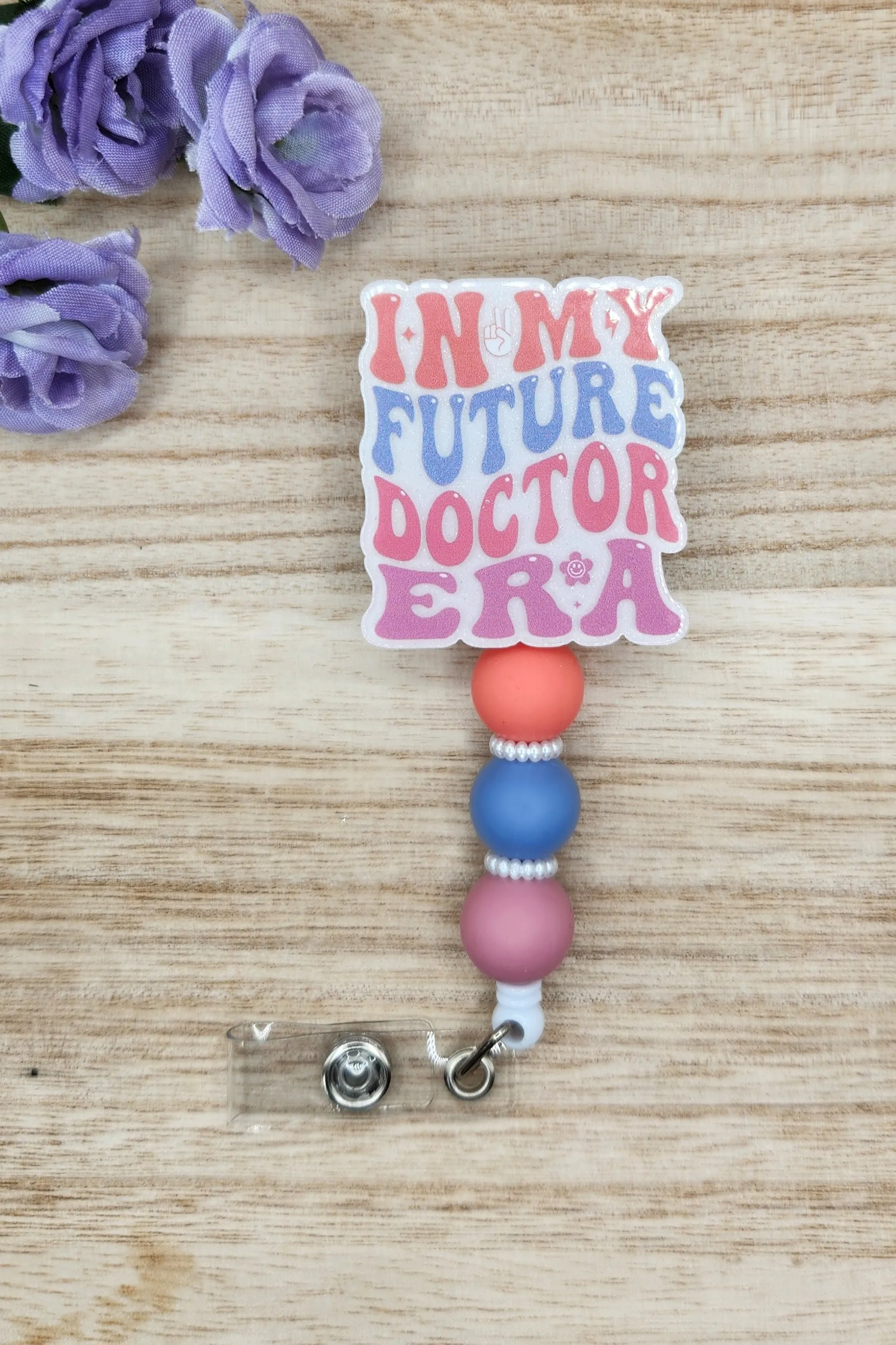 Badge Reel-In My Future Doctor Era Pastels (Pearl) NP035