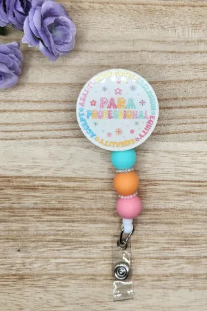 Badge Reel-Para Professional Words-Pastel (Pearl Glitter) TS001