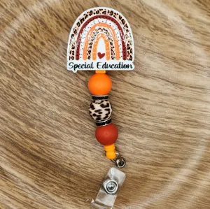 Badge Reel-Special Education (Boho Rainbow) TS028