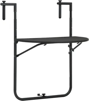 Balcony Table Brown Foldable Outdoor Furniture, Steel Side Tables, Coffee Dining Medium, Woven Plastic, for Camping, 188 Characters