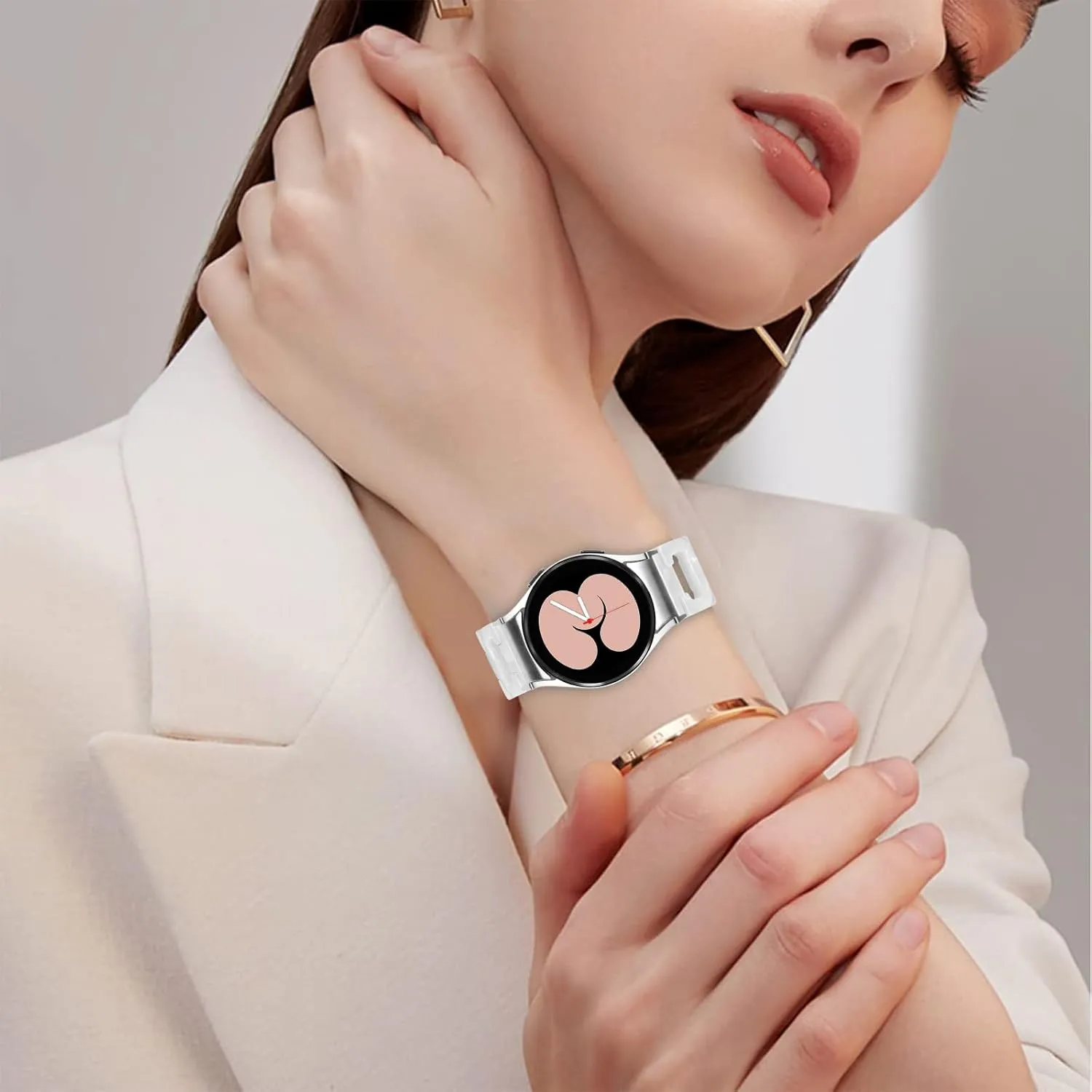 Band Strap Compatible With Galaxy watch 6 40 mm 44mm, Adjustable Sport Lightweight Replacement Band Compatible with Galaxy Watch 6 Classic Band 43mm 47mm