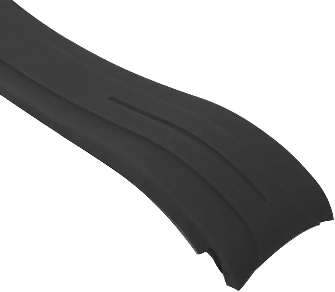 Bandini 20mm Curved End Rubber Watch Band for Rolex Submariner, Daytona, Ghost, Yachtmaster & More, Curved Rubber Watch Strap, Waterproof, With Deployment Clasp or without Clasp