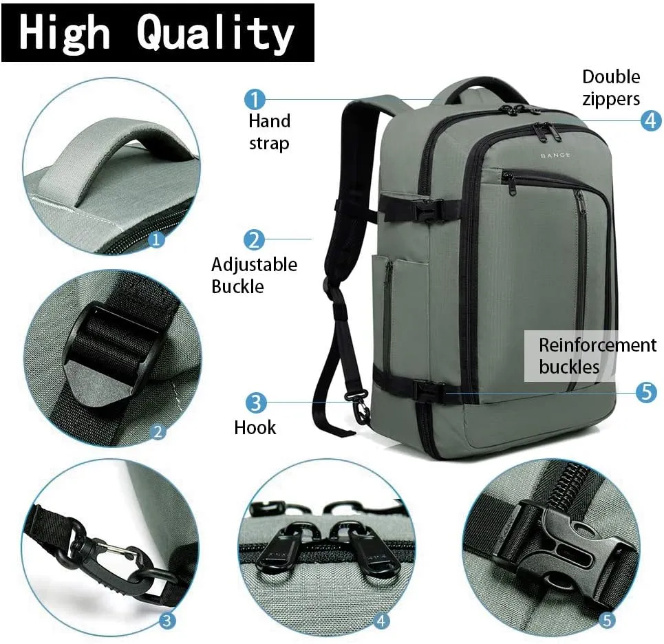 BANGE Travel Overnight Backpack,40-Liter FAA Flight Approved Weekender Bag Carry on Backpack…