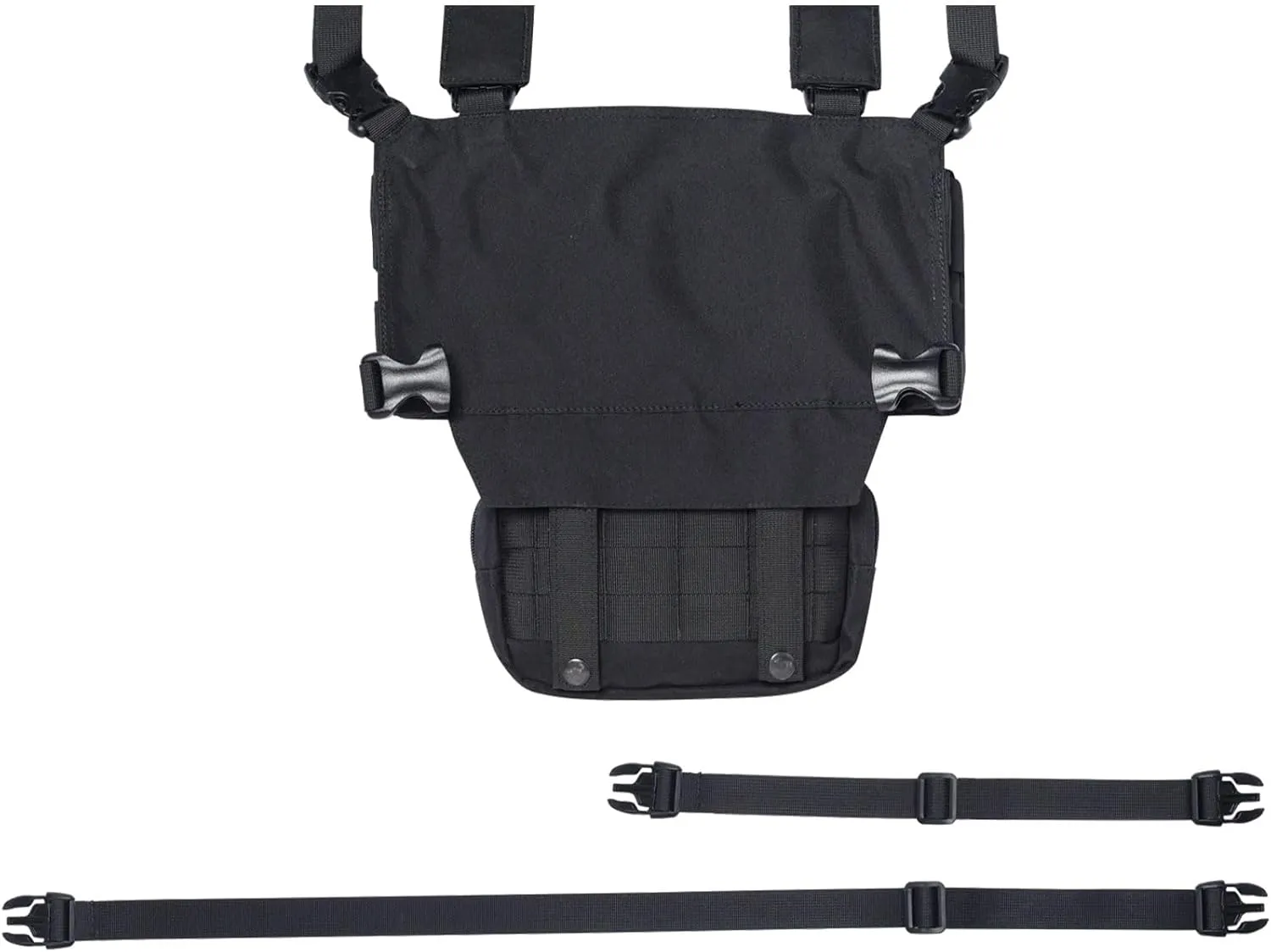 Beretta Tactical Chest Rig - Durable Outdoor Hunting Shooting MOLLE Chest Pack Bag w/Front Pocket & Removable Bottom Pouch