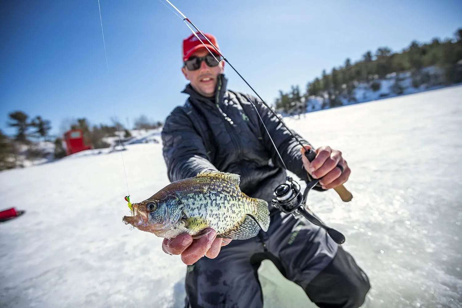 Berkley Lightning Ice Fishing Reel and Spinning Rod Combo
