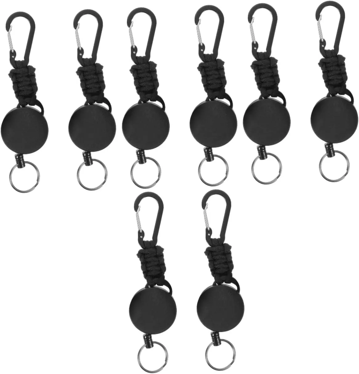 BESPORTBLE Easy-to-Pull Keychain Cute Keychain Key Chain Wire Key Rings Badge Reels Carabiners Keychain Heavy