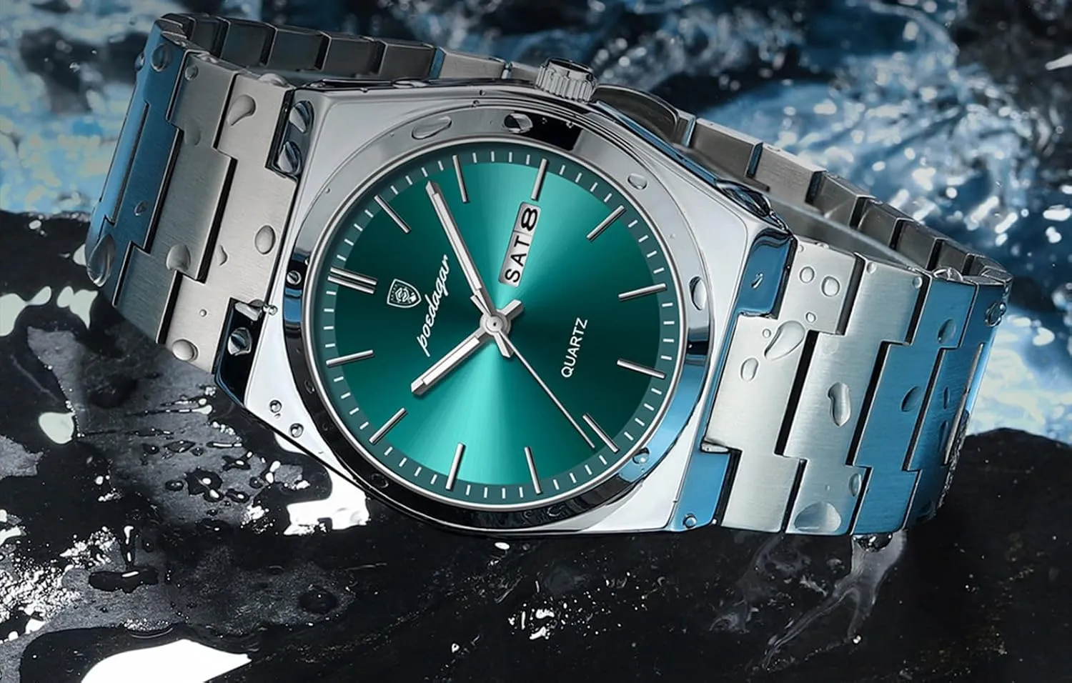 BESTKANG Classic Men Casual Stainless Steel Analog Quartz Waterproof Date Dress Men's Wrist Watches