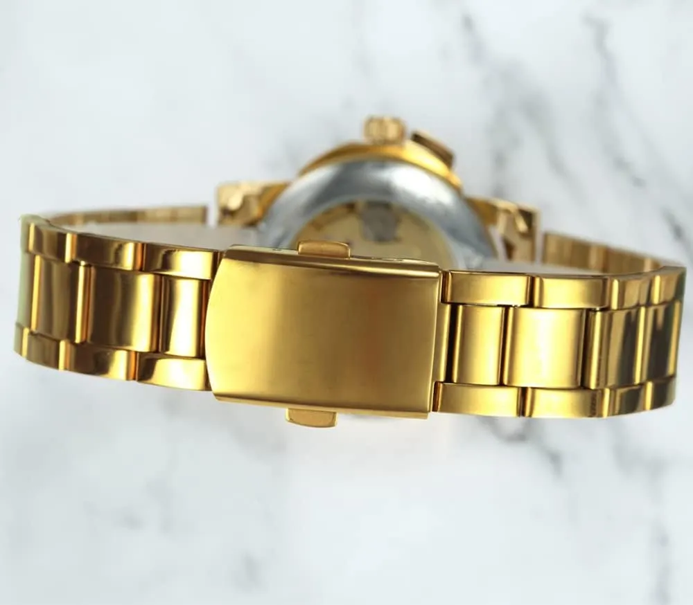 BESTKANG Women's Automatic-self-Wind Watch Ladies Luxury Fashion Stainless Steel Band Waterproof Skeleton Wrist Watch for Female