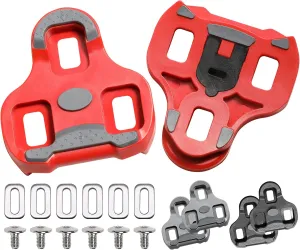 Bike Cleats Compatible with Look KEO Cleats for Indoor Peloton Outdoor Cycling Road & Bicycle Clips Clipless Spinning Cycle Shoes.Top Power Transfer, Customizable Stability