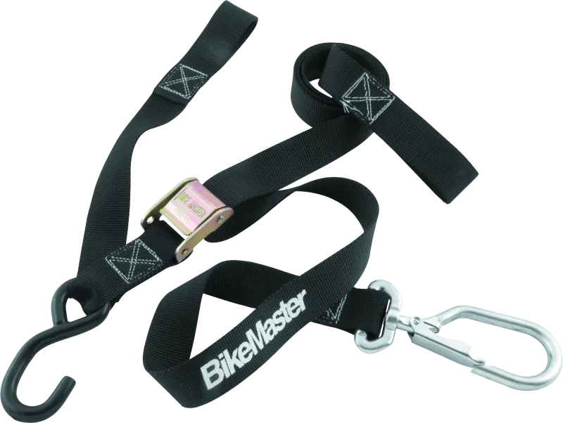 BikeMaster Tiedown 1-1/2in Swivel Softhook - Black