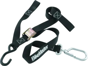BikeMaster Tiedown 1-1/2in Swivel Softhook - Black