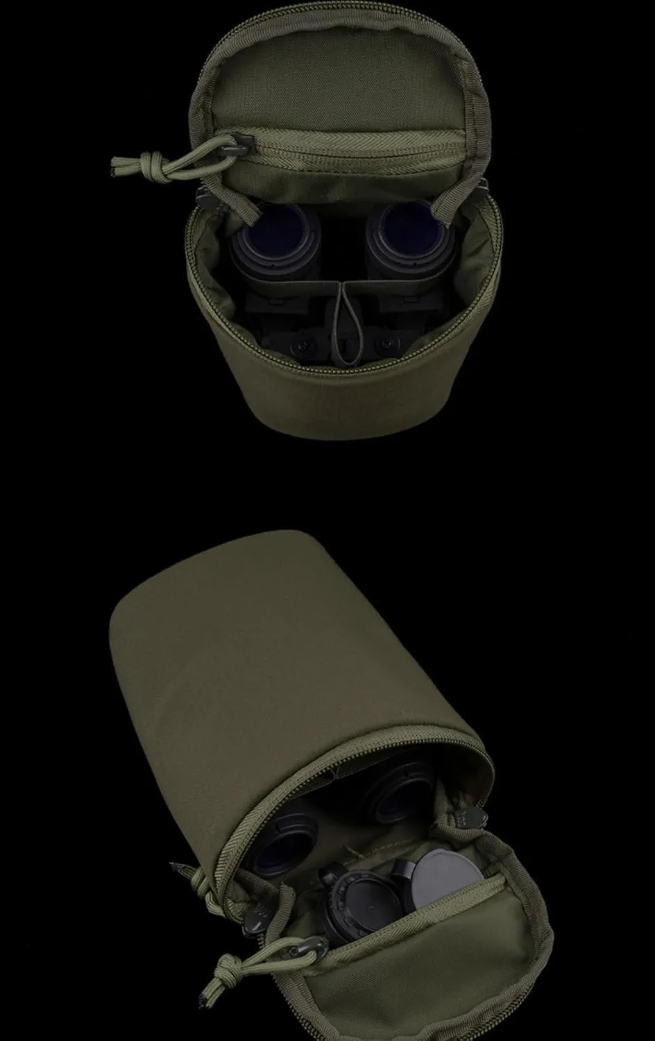 Binocular Night Vision Goggles Bag N.VG Soft Padded Storage Bag Waist Molle Pouch (CP)