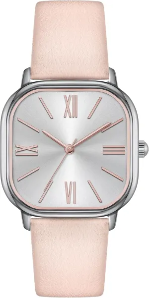 Bisley Square Watch for Women Leather Strap Easy to Read Waterproof Watch