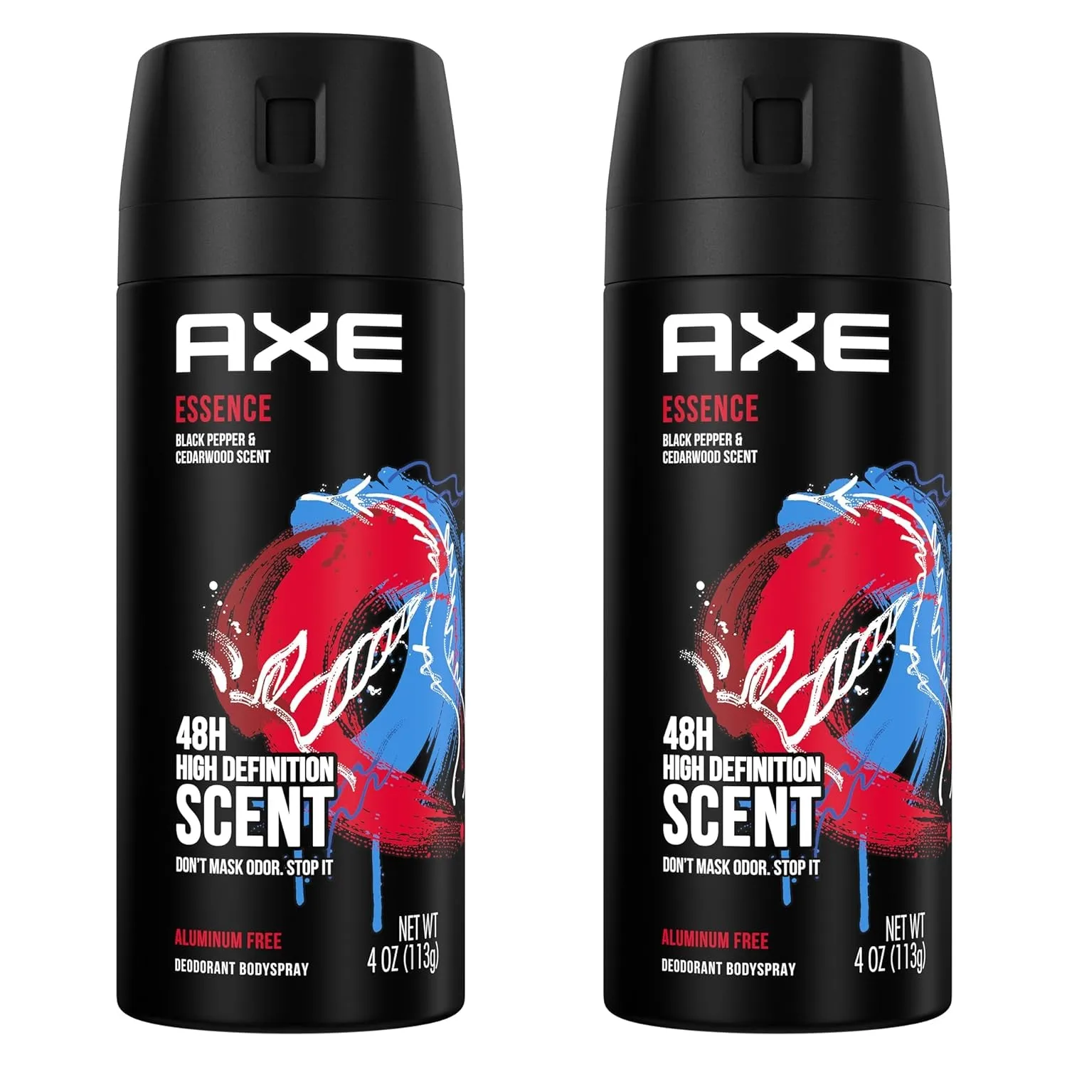 Body Spray Deodorant for Long Lasting Odor Protection Essence Black Pepper and Cedarwood Mens Deodorant Formulated without Aluminum 4 Ounce (Pack of 2)