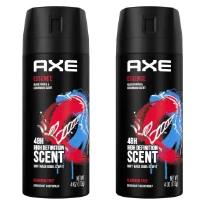 Body Spray Deodorant for Long Lasting Odor Protection Essence Black Pepper and Cedarwood Mens Deodorant Formulated without Aluminum 4 Ounce (Pack of 2)