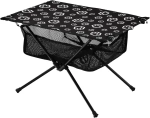 Bolaz Outdoor Folding Portable Picnic Camping Table-Dog Paw Print Animal Foot,Storage Mesh for Camping Gear Accessories, Hiking, Mountaineering, Outdoor Travel